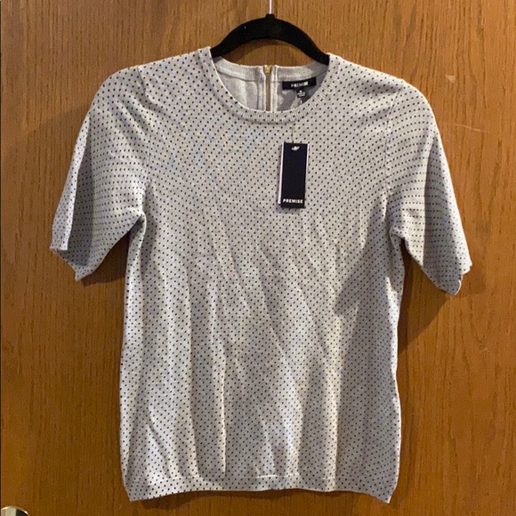 Premise Tops - NWT Premise Polka Dot Short Sleeve Top